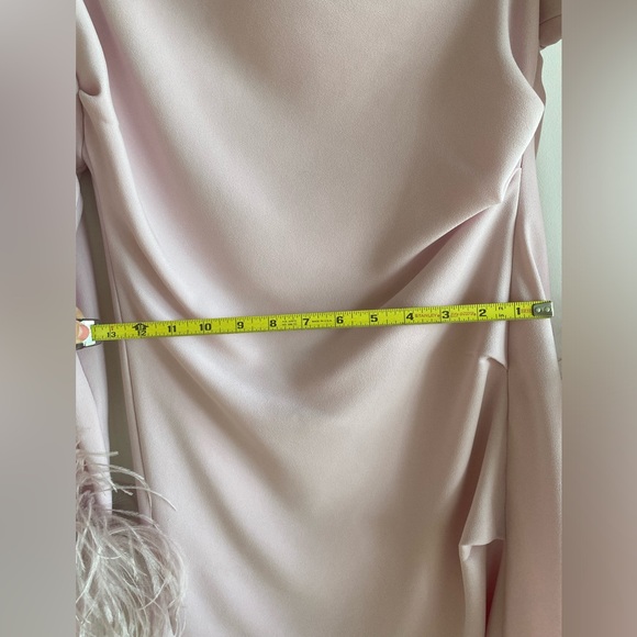 16ARLINGTON Feather-Trim Adelaide Mini Dress - Picture 8 of 10